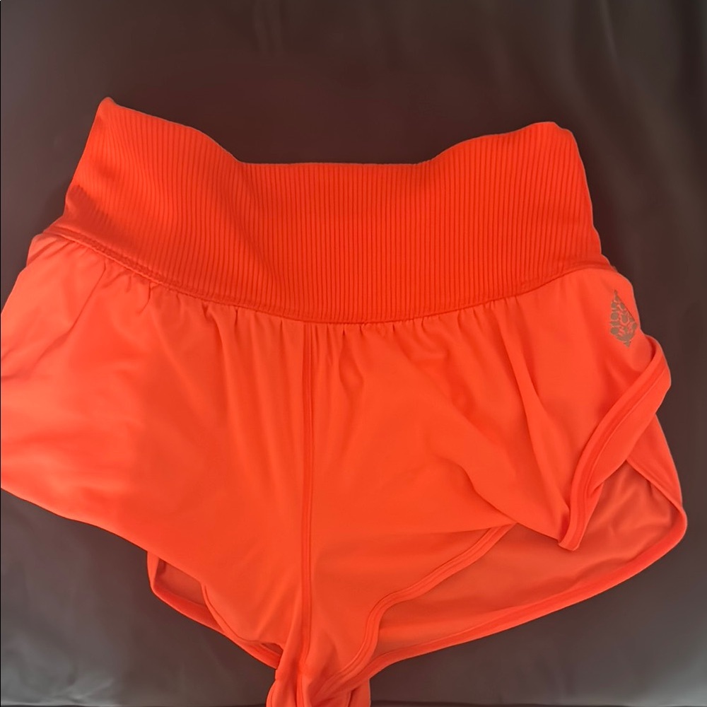 Free People Orange Athletic Shorts